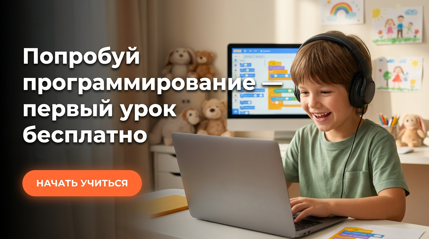 Попробуй программирование — первый урок бесплатно